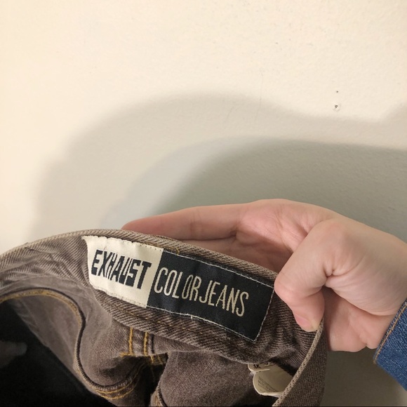 Exhaust Vintage Men Jeans Brown Denim size 38 - Picture 6 of 8